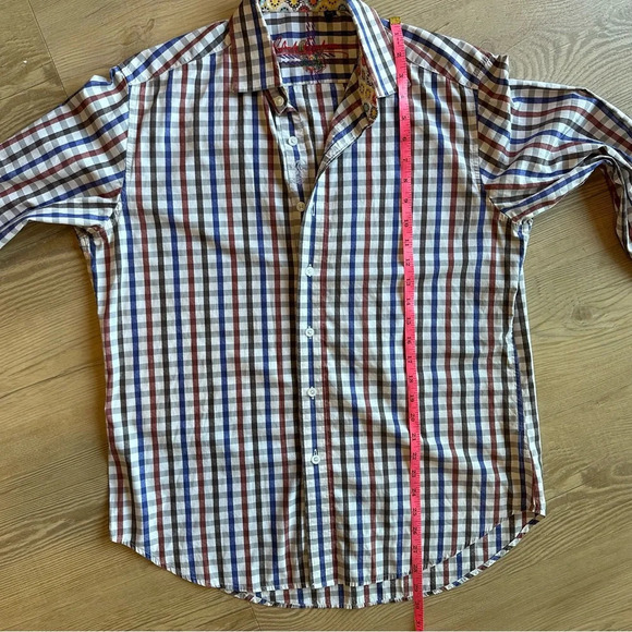 Robert Graham Modern Americana Men’s button down shirt size medium plaid - Picture 13 of 16